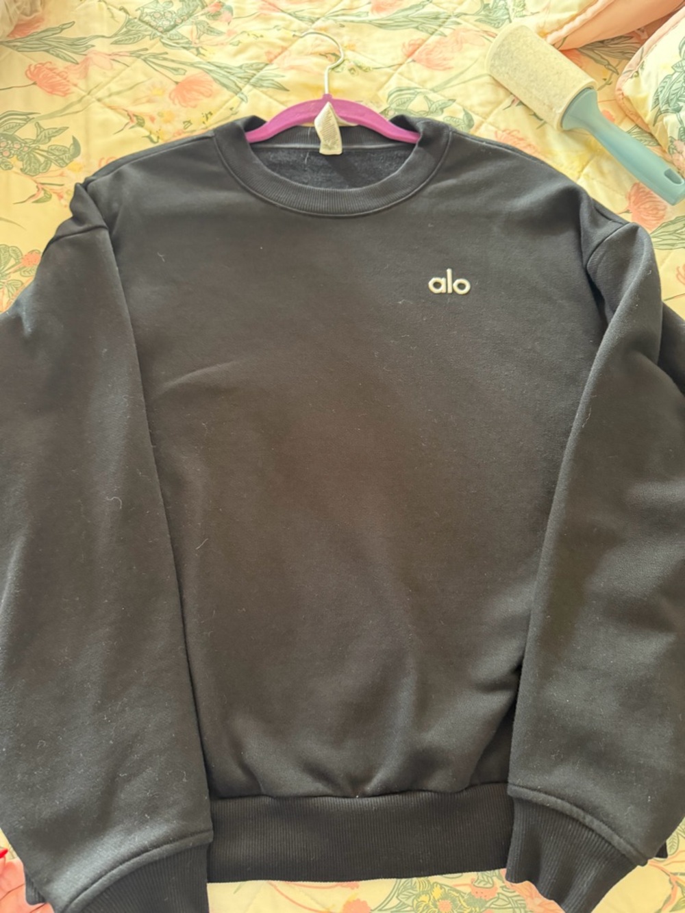 Alo Yoga Black Crewneck Sweatshirt XS - Picture 3 of 3